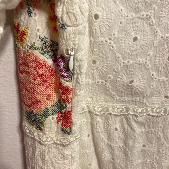 Loveshackfancy Thressey Eyelet-Embroidered Minidress NWT - Picture 7 of 14